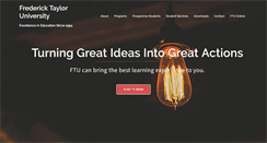 Desktop Screenshot of ftu.edu